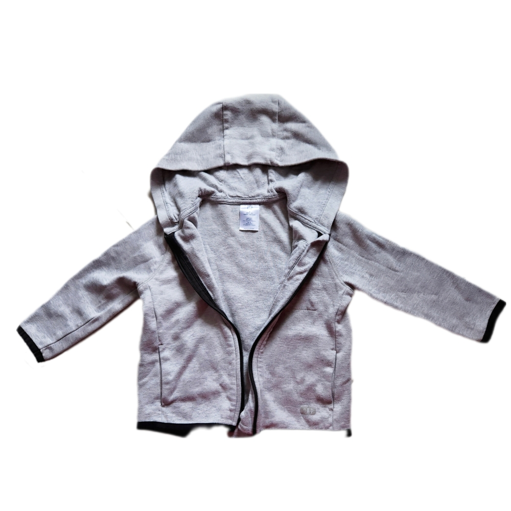 GAP Gray Hooded Sweatshirt with Zipper